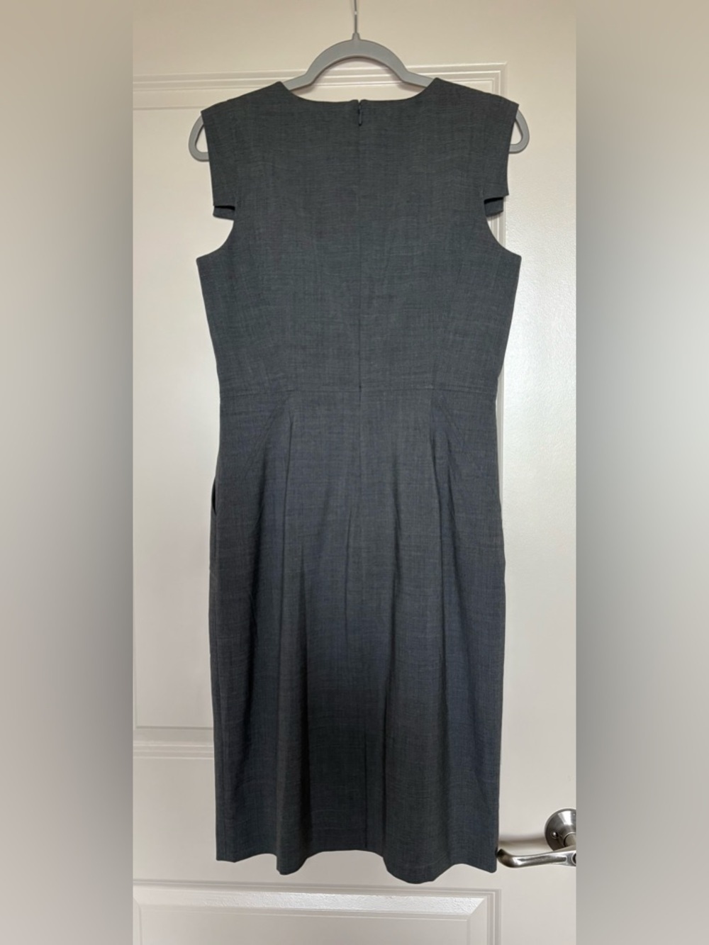 J.Crew Resume Dress in Heather Grey Stretch Wool Size 6 - Picture 9 of 11